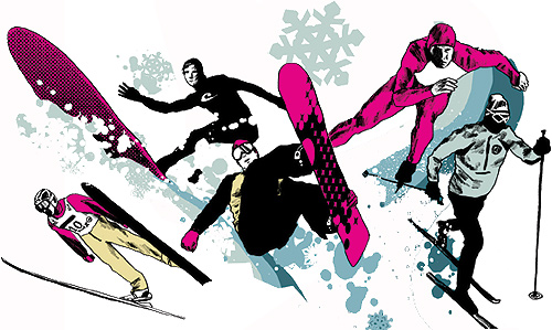 snowboard illlustration